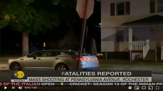 총격사건이 발생한 미 뉴욕주 로체스터 시-WION뉴스 유튜브 동영상 갈무리