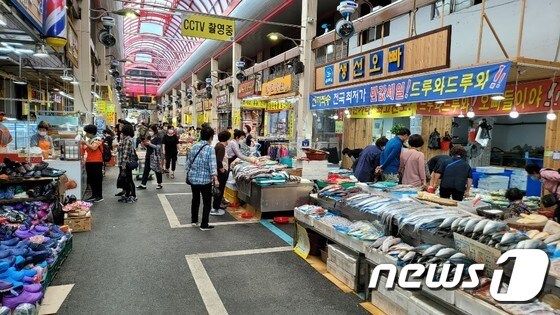 청주 육거리 시장 모습© 뉴스1