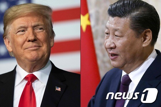 도널드 트럼프 미국 대통령(사진 왼쪽)과 시진핑 중국 국가주석. © AFP=뉴스1