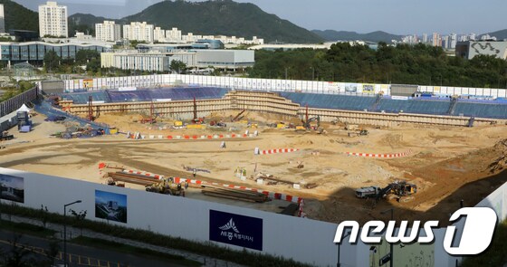 정부세종3청사 건설현장. 2020.9.24/뉴스1 © News1 장수영 기자