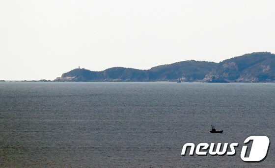 북한 황해남도 등산곶 앞바다. 2020.9.24/뉴스1 © News1 구윤성 기자