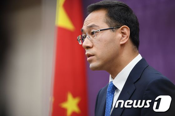 중국 상무부의 가오펑 대변인. © AFP=뉴스1