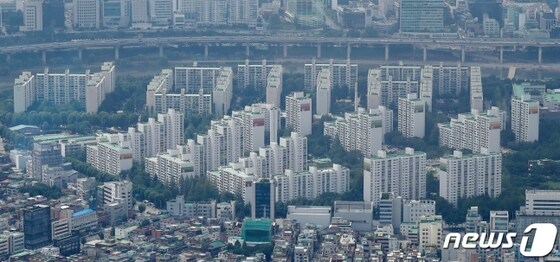 서울의 한 주거지역의 모습.© News1 김진환 기자