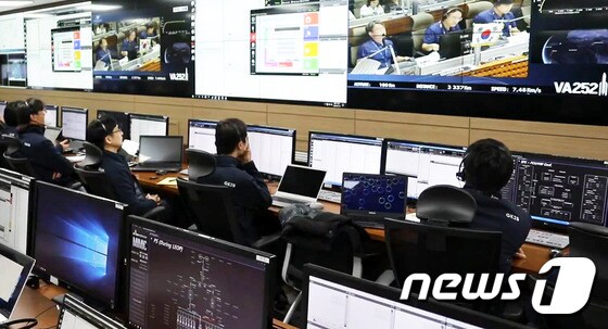 한국항공우주연구원 위성종합관제실.(한국항공우주연구원 누리집 갈무리) /© News1