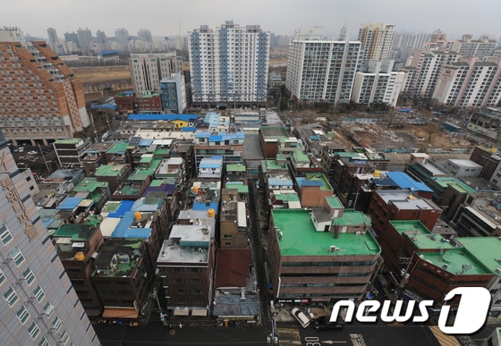 서울 영등포구 양평13구역의 모습. © News1 구윤성 기자