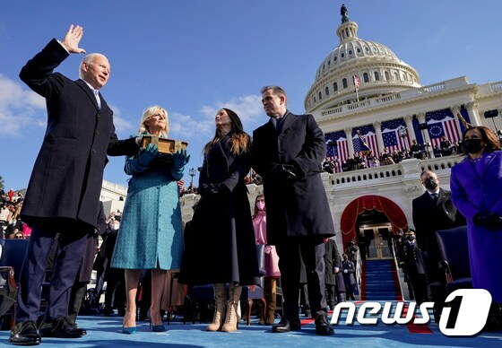 조 바이든 美 대통령 취임...'바이든 시대 개막'