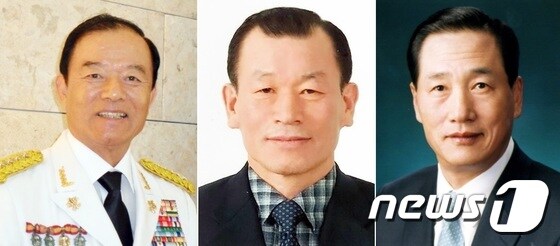 사진 왼쪽부터 고 김진선 전 육군 대장, 신현돈 전 육군 대장. 안광찬 전 육군 소장.© 뉴스1