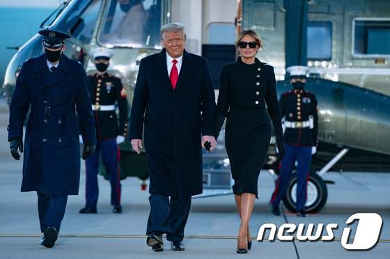 플로리다 마러러고에 도착한 도널드 트럼프 전 미국 대통령.  © AFP=뉴스1