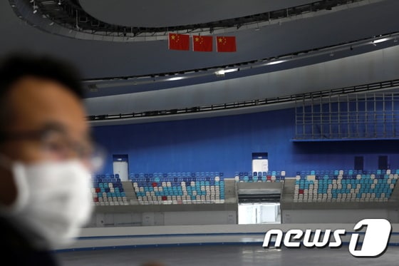 2022년 베이징올림픽 경기장으로 쓰일 중국 국립 스피드 스케이팅 오벌. © 로이터=뉴스1