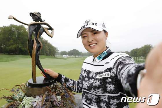 LPGA 투어 코그니전트 파운더스컵에서 우승한 고진영.  © AFP=뉴스1 © News1 우동명 기자