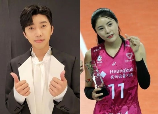 가수 임영웅(왼쪽)과 배구선수 이다영(오른쪽). © 뉴스1