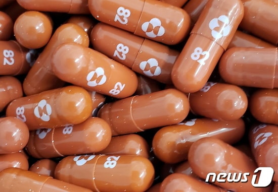 MSD의 먹는 코로나19 치료제 몰누피라비르. © 로이터=뉴스1
