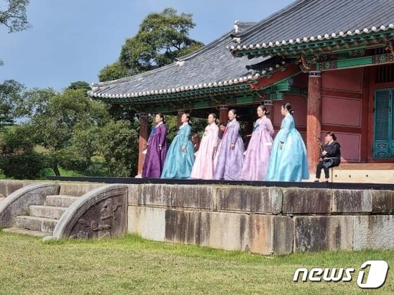 고창 동리정사예술단 공연 모습.© 뉴스1