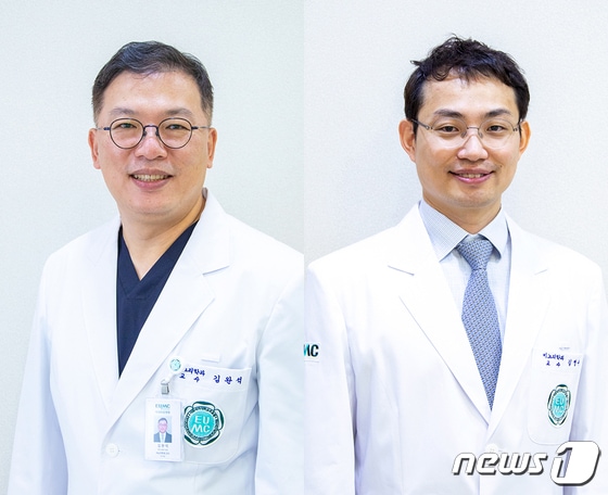 이대목동병원 김완석 교수, 김명수 교수(왼쪽부터)© 뉴스1