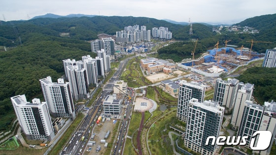 경기도 성남시 분당구 대장동 아파트 단지의 모습. 2021.10.7/뉴스1 © News1 이재명 기자