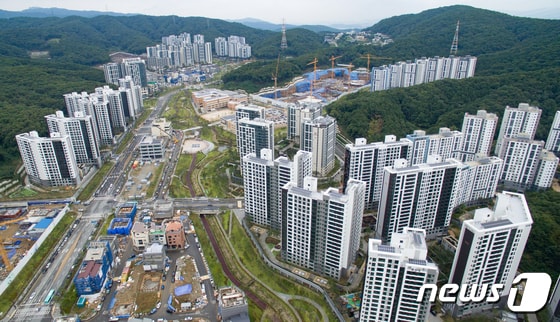경기도 성남시 분당구 대장동 아파트 단지의 모습. 2021.10.7/뉴스1 © News1 이재명 기자