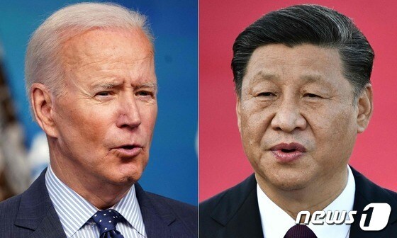 조 바이든 미국 대통령(왼쪽)과 시진핑 중국 국가주석. © AFP=뉴스1