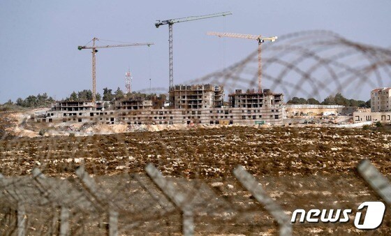 이스라엘이 서안 지구(웨스트뱅크)에서 팔레스타인인을 위한 주택 건설안을 승인했다. © AFP=뉴스1 © News1 정윤영 기자