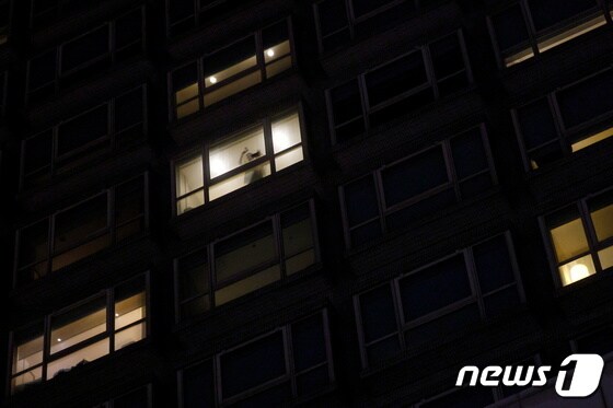 홍콩의 코로나19 환자 격리 장소로 쓰이는 한 호텔 모습. 자료 사진. © 로이터=뉴스1 © News1 최서윤 기자