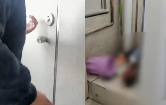 중국 하얼빈의 한 고등학교 화장실에서 여학생이 아기를 출산했다. (차이나프레스 갈무리) © 뉴스1
