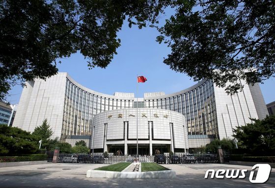 중국 인민은행  © 로이터=뉴스1 