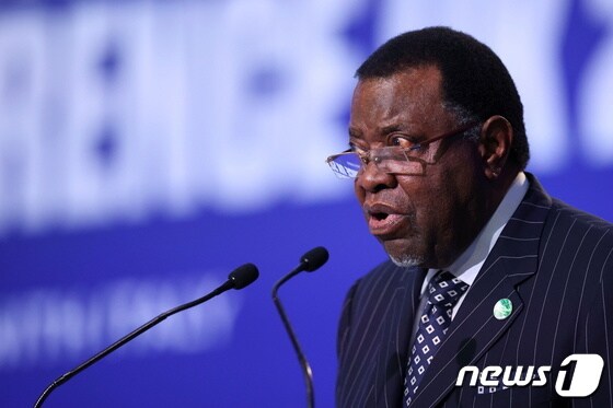 하게 게인고브 나미비아 대통령 <자료사진> © 로이터=뉴스1