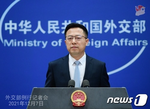 자오리젠 중국 외교부 대변인. © 뉴스1 (중국 외교부 홈페이지 갈무리)