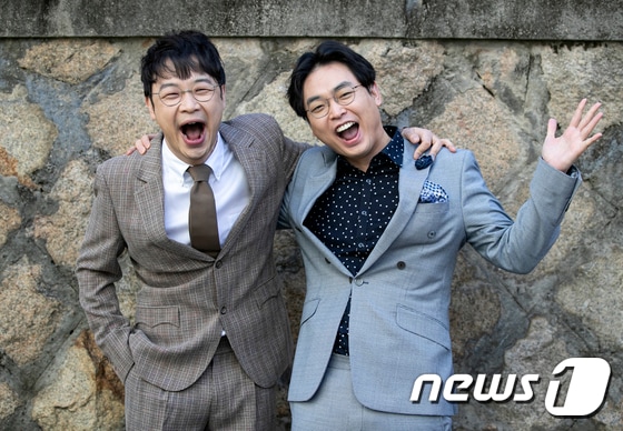 개그맨 권재관과 박영진(오른쪽) © News1 김진환 기자