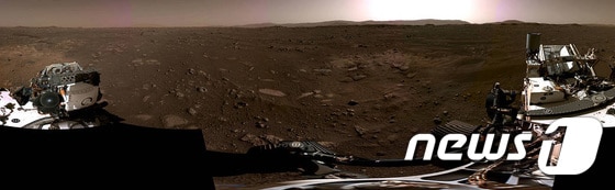NASA, '퍼시비어런스' 화성 착륙장면 