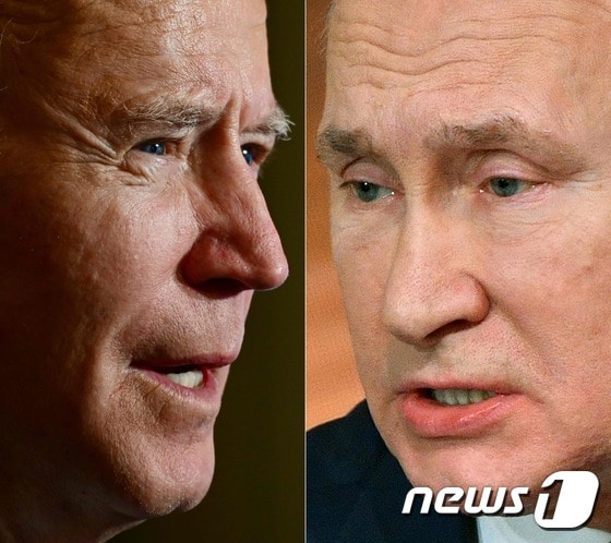 조 바이든 미국 대통령(왼쪽)과 블라디미르 푸틴 러시아 대통령 © AFP=뉴스1