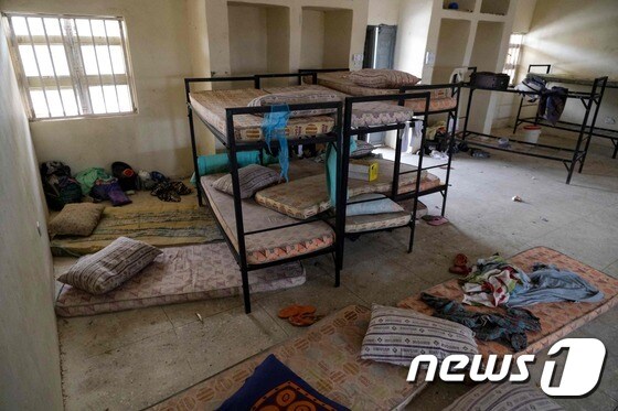 지난달 26일 여학생 납치 사건이 발생한 나이지리아 장게베 관립 중등 여학생 기숙사. © AFP=뉴스1