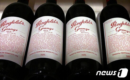 호주산 와인. © 로이터=뉴스1