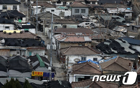 서울 노원구 중계동 백사마을. © News1 이동해 기자