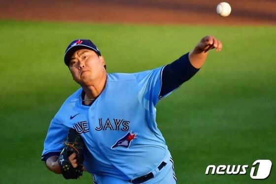 류현진는 뉴욕 양키스를 상대로 인상적인 호투를 펼쳤다. © AFP=뉴스1
