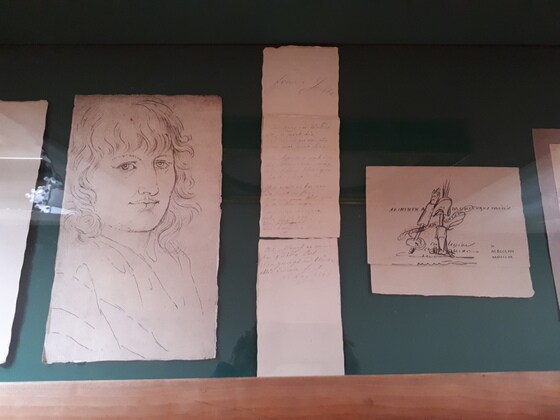 괴테가 스케치한 아내 크리스티아네 불피우스. 바이마르 괴테국립박물관에 전시 중이다. 조성관 작가 제공