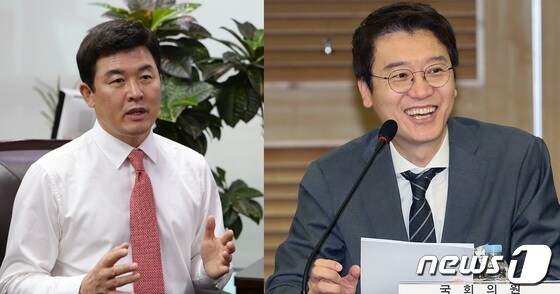 국민의힘 윤영석 의원(왼쪽)과 김웅 의원(오른쪽) © 뉴스1