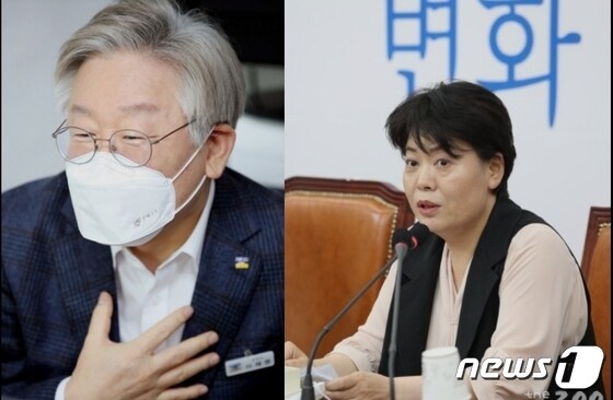 이재명 경기지사와 윤희숙 국민의힘 의원. © 뉴스1