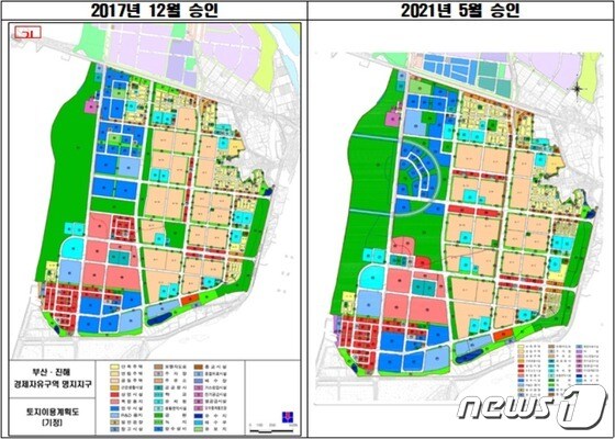 명지국제신도시 2단계 개발계획 변경안.(김도읍 의원실 제공) © 뉴스1