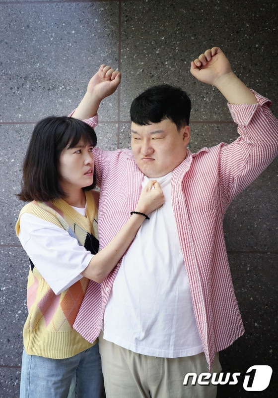개그맨 부부 배정근 김단하(왼쪽) © News1 권현진 기자