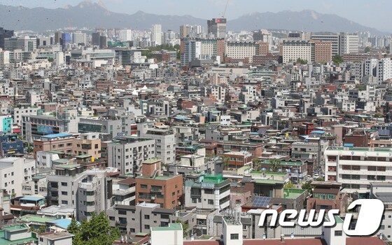 서울 광진구 일대 빌라촌 모습. 2021.5.9/뉴스1 © News1 송원영 기자