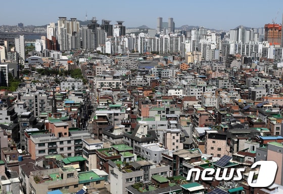 서울 광진구 일대 빌라촌 모습. © News1 송원영 기자
