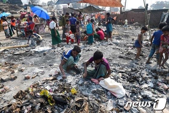 방글라데시에 위치한 로힝야족 난민촌 © AFP=뉴스1