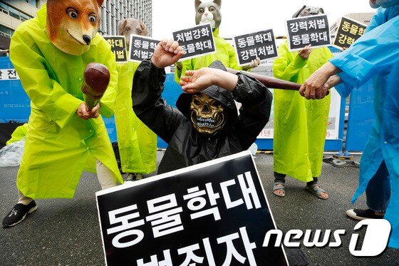 한국동물보호연합, 동물학대 더 이상 안돼!