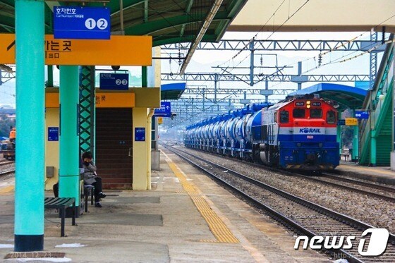 충북  옥천군 옥천읍 소재 경부선철도 옥천역. © 뉴스1