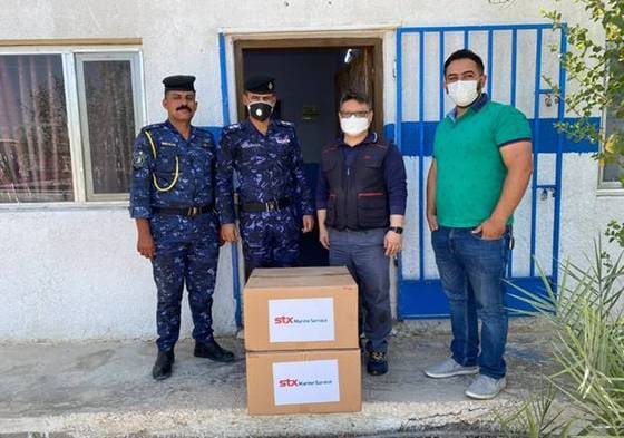 STX마린서비스, 이라크 경찰서 기증(STX마린서비스 제공) © 뉴스1