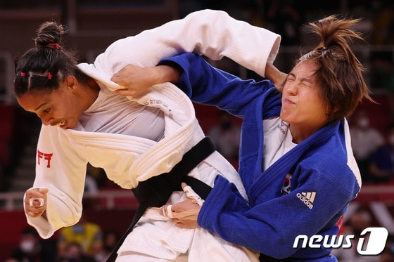 도쿄 올림픽 여자 유도 52㎏급의 박다솔.  © AFP=뉴스1