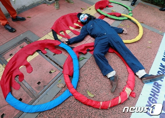 베이징 동계올림픽이 2022년 2월 4일 열리는 가운데, 보이콧 움직임이 포착되고 있다. © 로이터=뉴스1 © News1 정윤영 기자