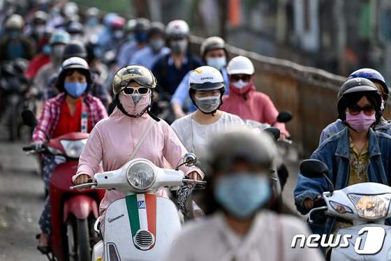베트남 하노이 거리 모습. © AFP=뉴스1 자료 사진