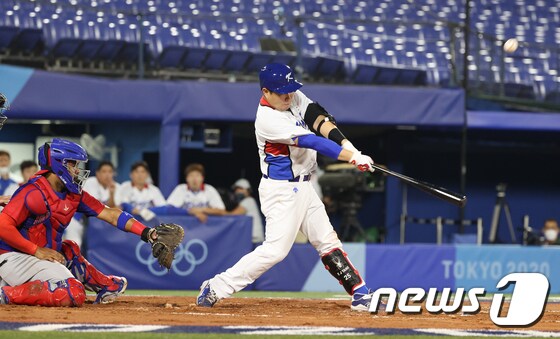 한국 야구 대표팀 양의지. 2021.8.1/뉴스1 © News1 송원영 기자