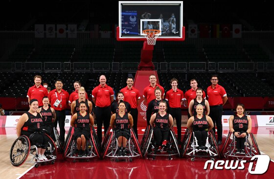 [사진] '우리가 우승 후보' 패럴림픽 캐나다 여자 농구 대표팀 